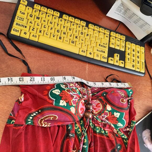 NEW ! Shuisiqing Women Backless Maxi Dress MultiColor Floral Size M - Picture 5 of 5